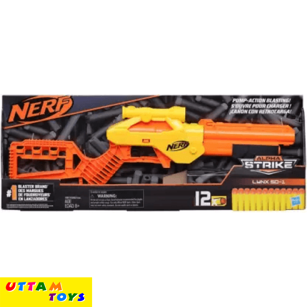 Nerf Alpha Strike Lynx SD-1 Blaster,20 Official Elite Darts ,For Kids, Teens, Adults Darts & Plastic Bullets