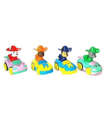 Uttam Toys Friction Pull Back Paw Patrol Compatible Rescue Team Cartoon Series Vehicles Car Toys Pack of 1 (Colour May Vary)