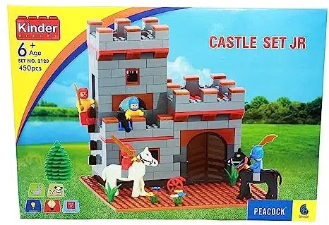 Peacock Junior Castle Set Kinder Block Series | 450+ pcs | Manual Book with Step-by-Step Solution