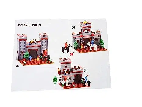 Peacock Junior Castle Set Kinder Block Series | 450+ pcs | Manual Book with Step-by-Step Solution