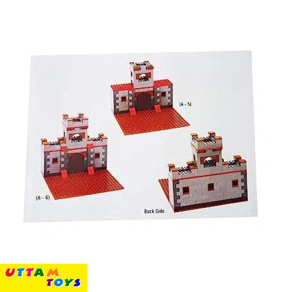 Peacock Junior Castle Set Kinder Block Series | 450+ pcs | Manual Book with Step-by-Step Solution