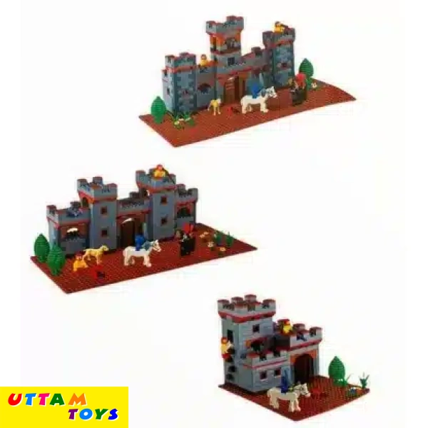 Peacock Castle Warriors Set- Building Blocks game