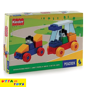 Peacock Kinder Blocks Car Set