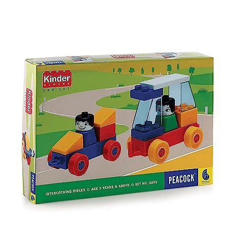 Peacock Kinder Blocks Car Set