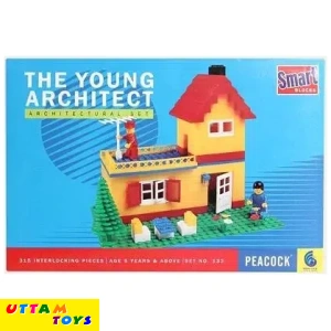 Peacock Smart Interlocking Blocks The Young Architect - 315 Pieces