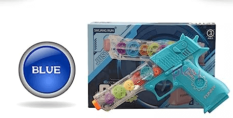 Sms Electric Gear Transparent Gun Toy I Flashing Light & Sound Concept Gun Toy with Music