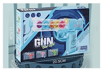 Sms Electric Gear Transparent Gun Toy I Flashing Light & Sound Concept Gun Toy with Music