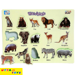 Uttam Toys Joy Learning Eva Puzzle Sheet (Wild Animals)