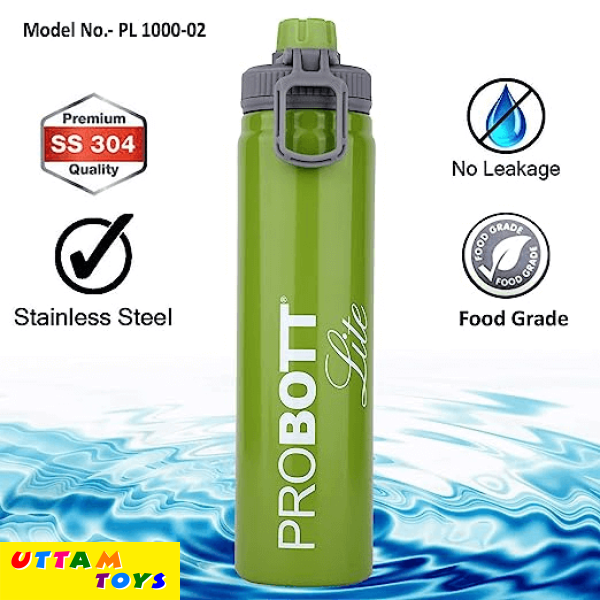 Probott Lite Stainless Steel Water Bottle Without Vacuum Tech -1000 ml