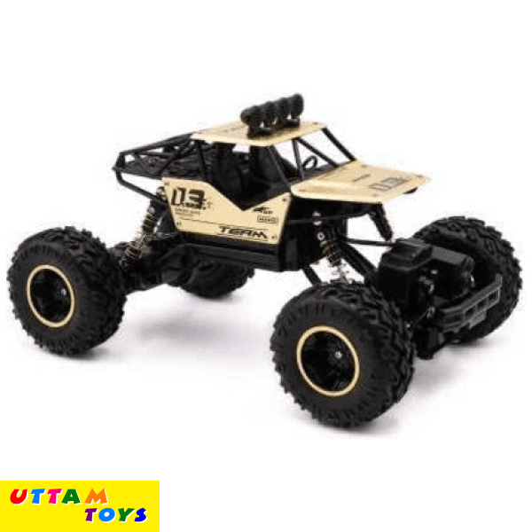 Uttam Toys Rock Crawler Metal Alloy 4 Wheel Remote Control Car 1:16 Scale 4WD Climbing Racing RC Car Monster Truck Toys