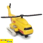 Shinsei I.A.F. Helicopter Pull Back Toy- Yellow