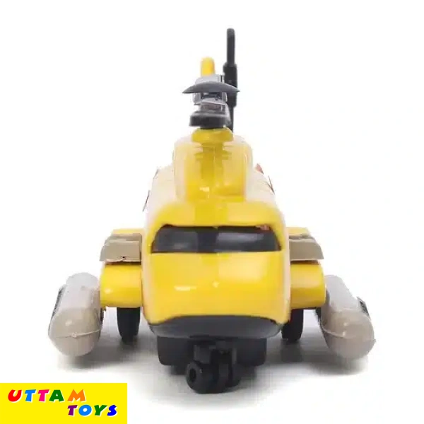 Shinsei I.A.F. Helicopter Pull Back Toy- Yellow