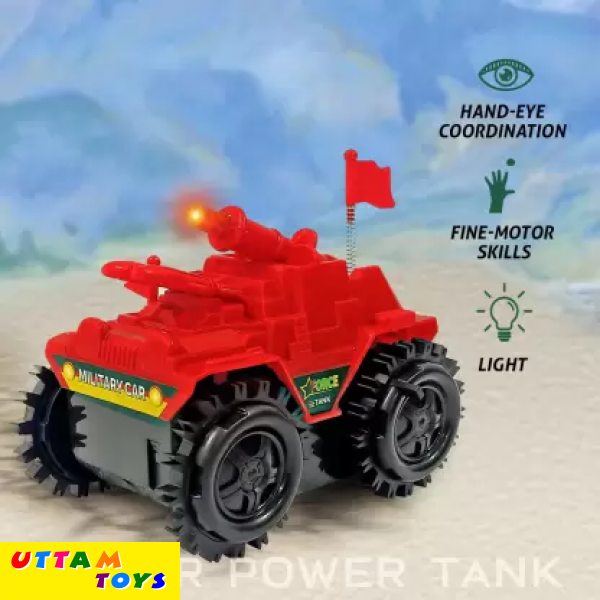 Sirius Toys Super Power Tumbling Tank -Red