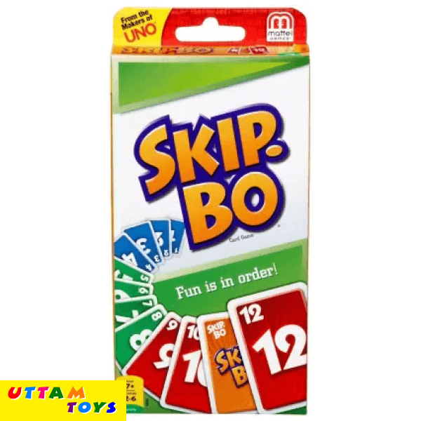 mattel Games Skip Bo Card Game (Multicolor)