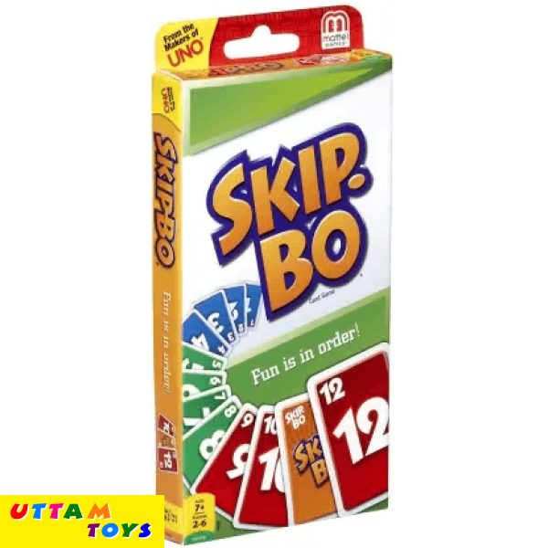 mattel Games Skip Bo Card Game (Multicolor)