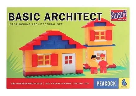 Peacock Smart Blocks Basic Architect - 180 Pieces