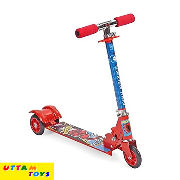 Marvel Spiderman 3 Wheel Scooter- Red