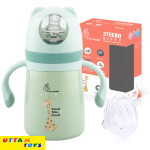 R For Rabbit Steebo Giffy SS Baby Spout Sipper 300 ML (Green)