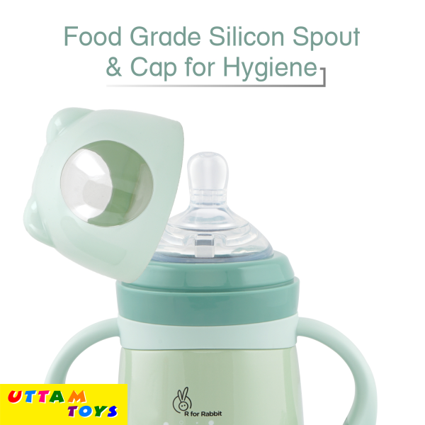 R For Rabbit Steebo Giffy SS Baby Spout Sipper 300 ML (Green)