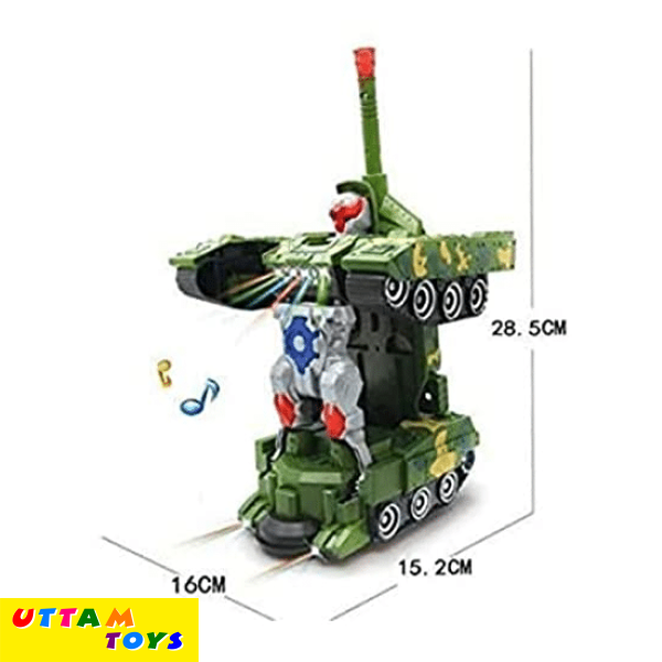 Transform Tank Robot Electric Deformation, 3D Lights System, Combat Sounds