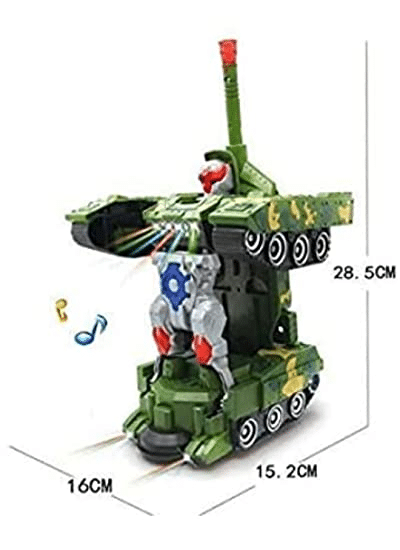 Transform Tank Robot Electric Deformation, 3D Lights System, Combat Sounds