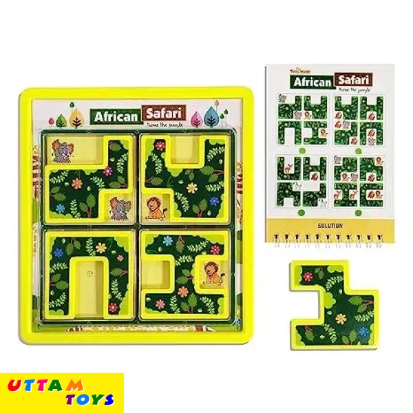 Toymate Smart Fun Activity Games Toys Brain IQ Development Puzzles (African Safari)