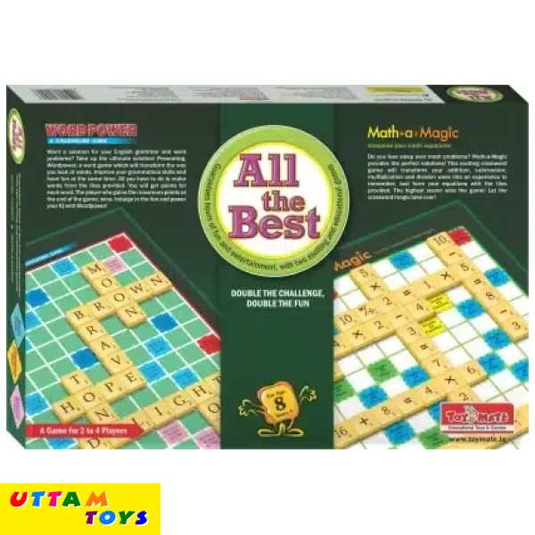 Toymate All The Best - Math a Magic and WordPower Educational Board Games Board Game