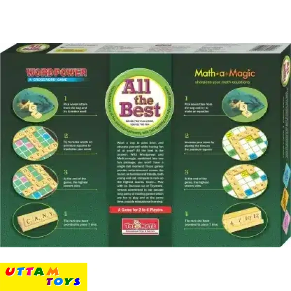 Toymate All The Best - Math a Magic and WordPower Educational Board Games Board Game