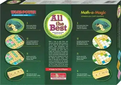 Toymate All The Best - Math a Magic and WordPower Educational Board Games Board Game