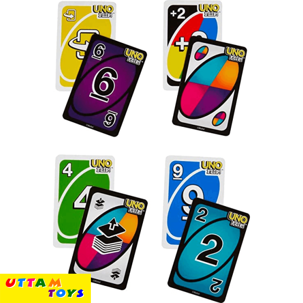 Mattel Games Uno Flip Side Card Game - Multi color