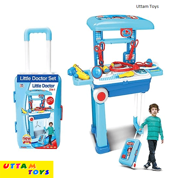 Little Doctor 2 in 1 Kids Luggage Real Action Play Set !