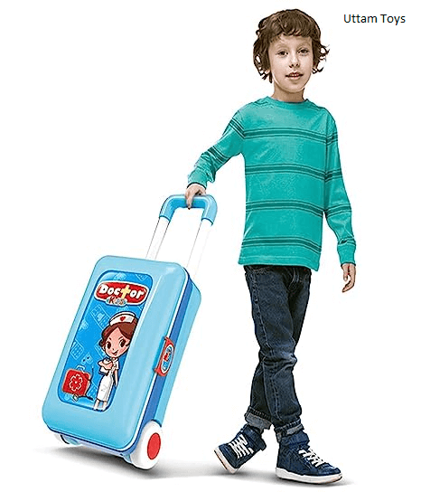 Little Doctor 2 in 1 Kids Luggage Real Action Play Set !