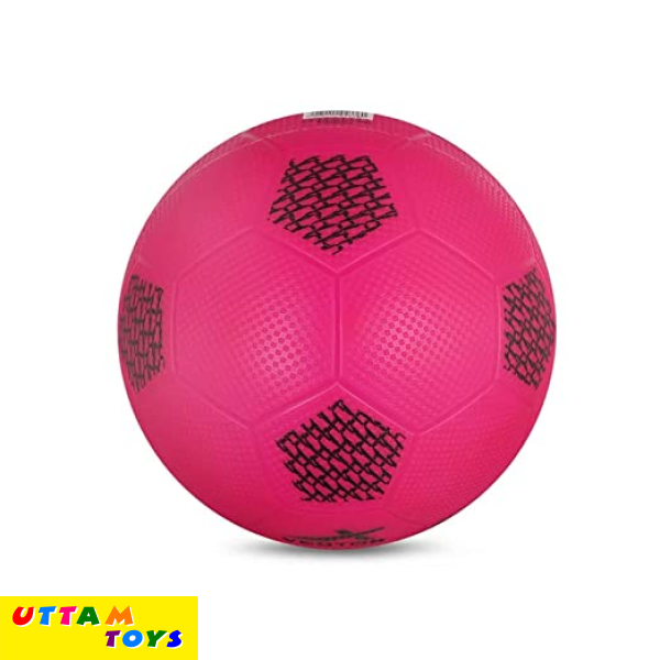 Vector X PVC Soft Kick Football for Sports, Training, Match - 20 cm (Pink)