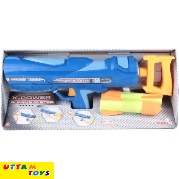 Simba Power Pump Blaster Guns & Darts (Blue)