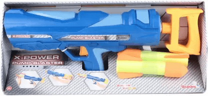 Simba Power Pump Blaster Guns & Darts (Blue)