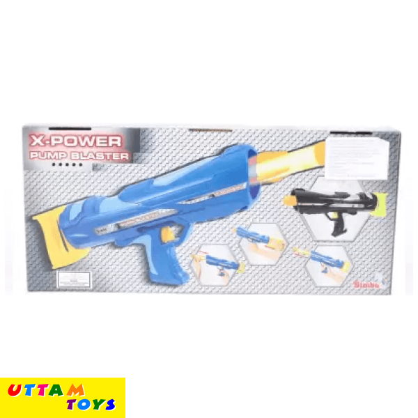 Simba Power Pump Blaster Guns & Darts (Blue)