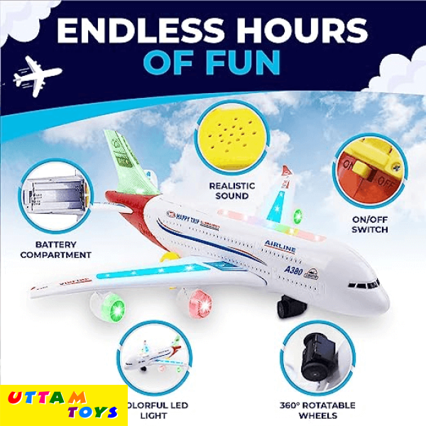 Uttam Toys Air Bus Airplane Toys for Kids