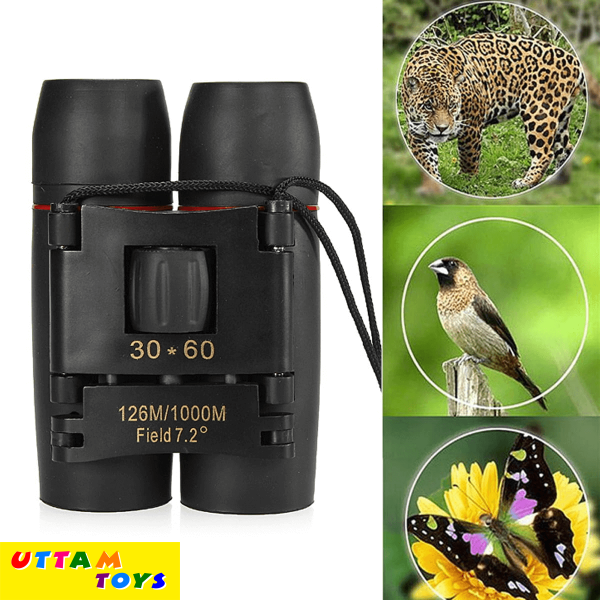 Uttam Toys Day&Night Vision Binoculars 30 x 60 Zoom Outdoor Waterproof Binoculars for Folding Spotting