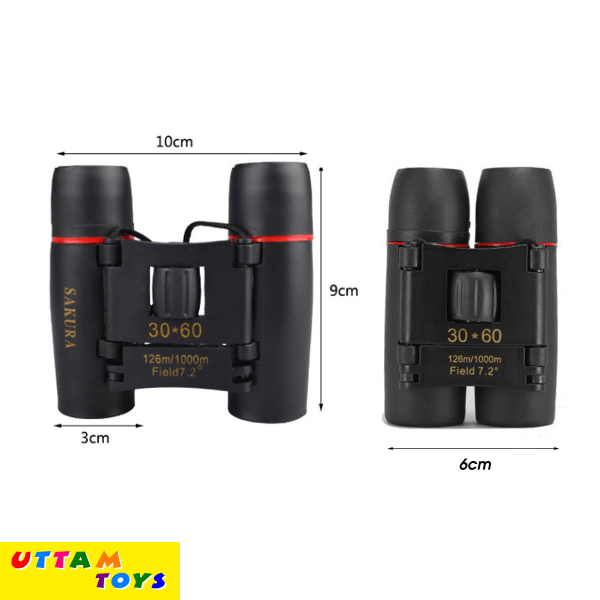 Uttam Toys Day&Night Vision Binoculars 30 x 60 Zoom Outdoor Waterproof Binoculars for Folding Spotting