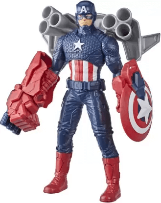 Hasbro Marvel 9.5-inch Scale Super Heroes and Villains Action Figure Toy Captain America (Multicolor)