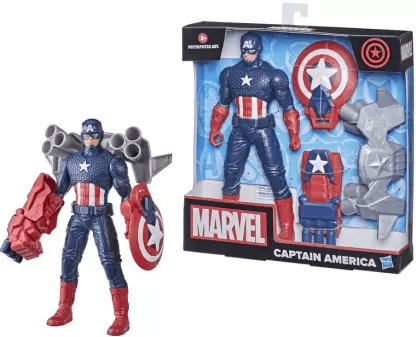 Hasbro Marvel 9.5-inch Scale Super Heroes and Villains Action Figure Toy Captain America (Multicolor)