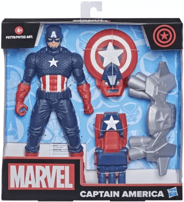 Hasbro Marvel 9.5-inch Scale Super Heroes and Villains Action Figure Toy Captain America (Multicolor)