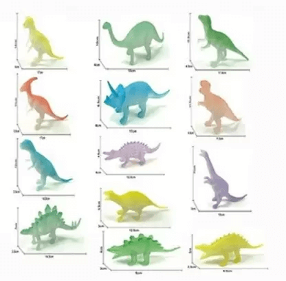 Mix Size Radium Dinosaur 13 Pcs Set