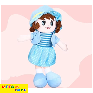 Uttam Toys Big Size Super Soft Stuffed Girl Winky Candy Doll-Polyfill Washable Cuddly Soft Plush Toy-Helps to Learn Role Play-100% Safe for Kids- 60cm