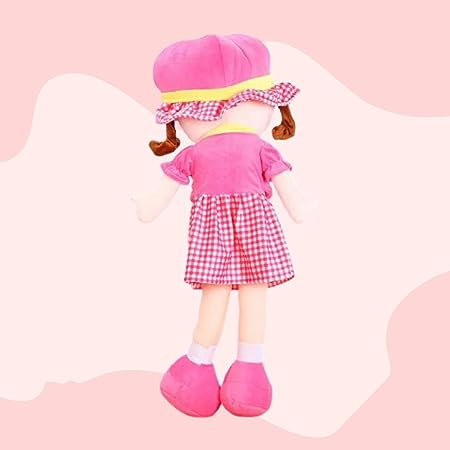 Uttam Toys Big Size Super Soft Stuffed Girl Winky Candy Doll-Polyfill Washable Cuddly Soft Plush Toy-Helps to Learn Role Play-100% Safe for Kids- 60cm