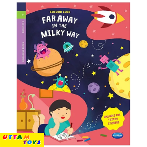 Uttam Toys Colour Club Far Away In The Milky Way Colouring Book - English