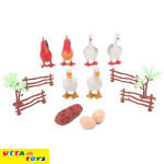 Farm Bird Life Set Pack of 6 - Multicolour