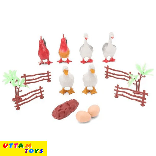 Farm Bird Life Set Pack of 6 - Multicolour