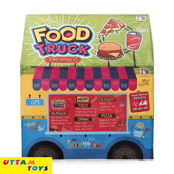 Play House Tent Food Truck Theme - Multicolor