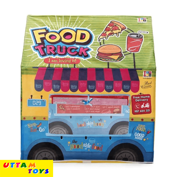 Play House Tent Food Truck Theme - Multicolor